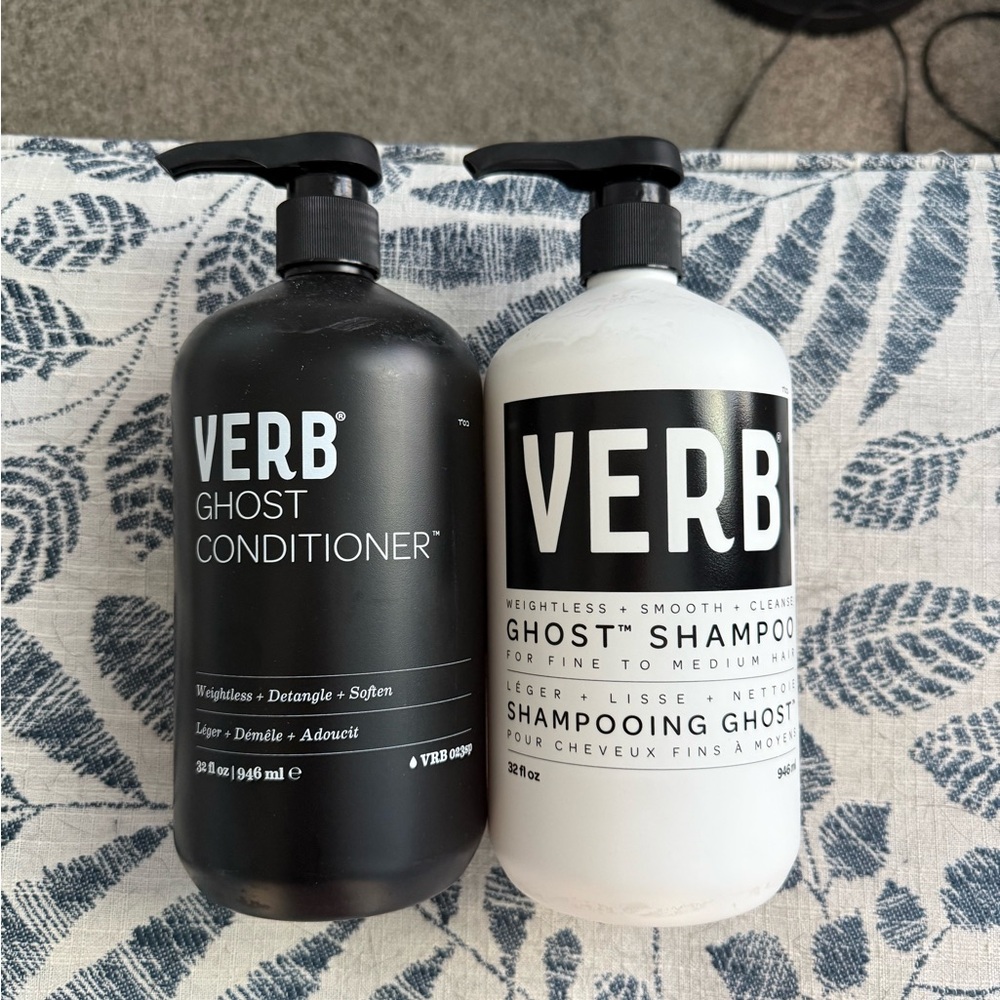 SOLD Verb Ghost Shampoo and Conditioner Set - Black and White
